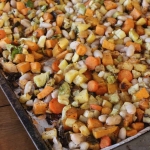 Roasted Winter Vegetables with Cannellini Beans