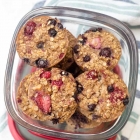 Mixed Berry Baked Oatmeal Cups