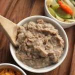 Slow-cooker homemade refried beans are easy to make and 100x more delicious than the storebought kind!