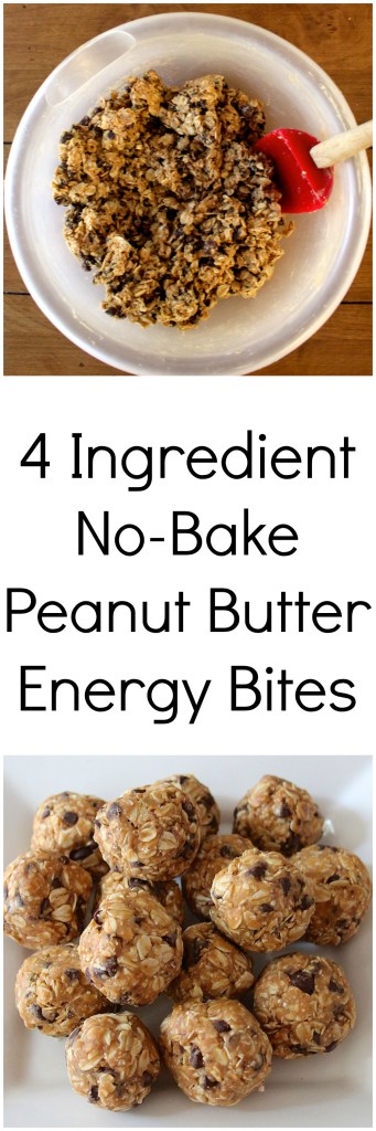 Healthy energy bites that taste just like peanut butter oatmeal cookie dough!