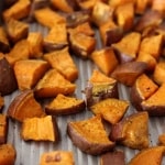 Crispy Roasted Sweet Potato Wedges- the perfect easy, healthy side!