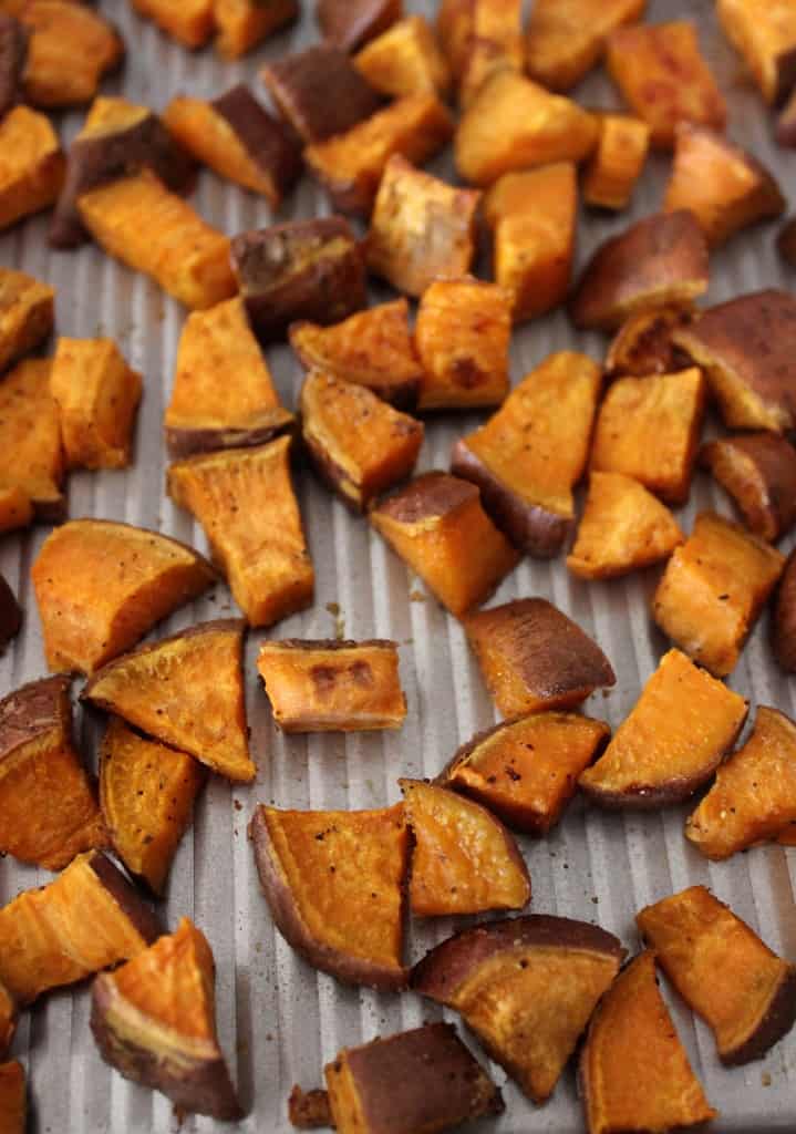 Crispy Roasted Sweet Potato Wedges- the perfect easy, healthy side!