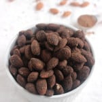 Homemade Dark Chocolate Almonds- super healthy and naturally low in sugar!