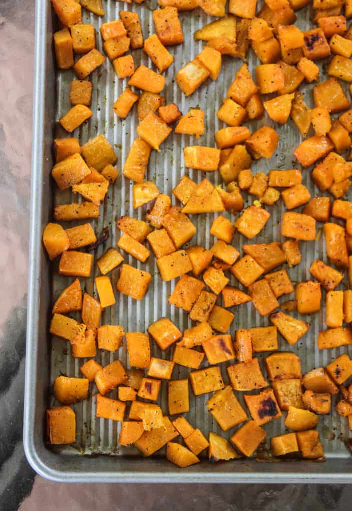 An way method to peel, chop, and roast a butternut quash! Easy side dish and DELICIOUS in butternut squash soup!