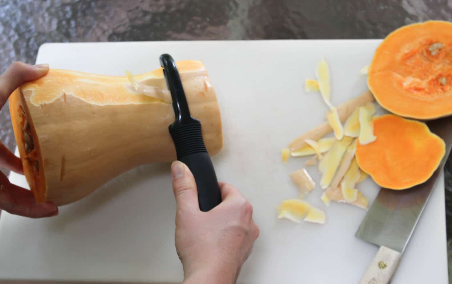 How to Peel, Chop, & Roast A Butternut Squash Healthy Liv