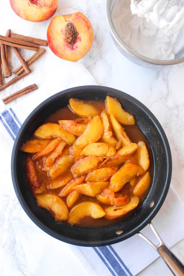 Easy Caramelized Skillet Peaches Healthy Liv