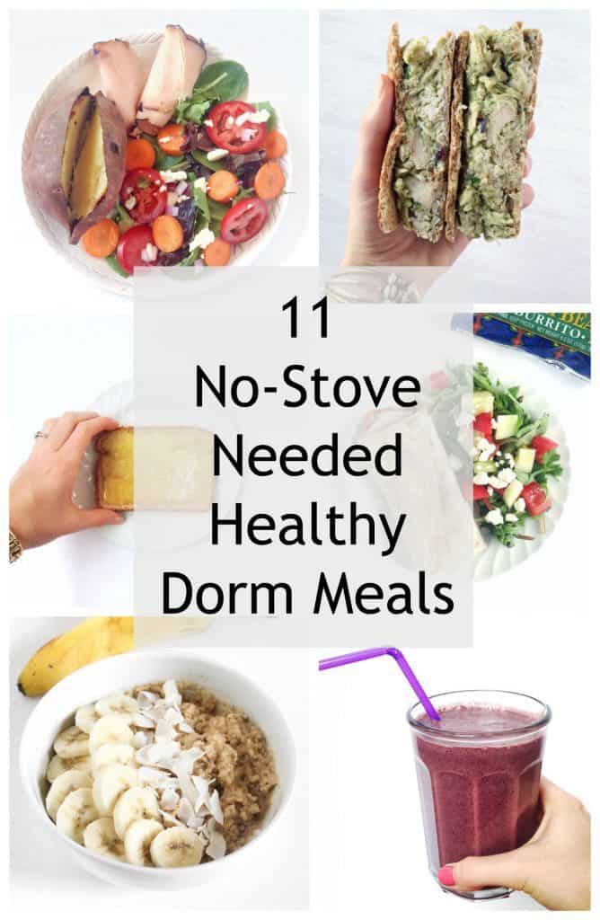Ideas for easy, healthy dorm room meals!
