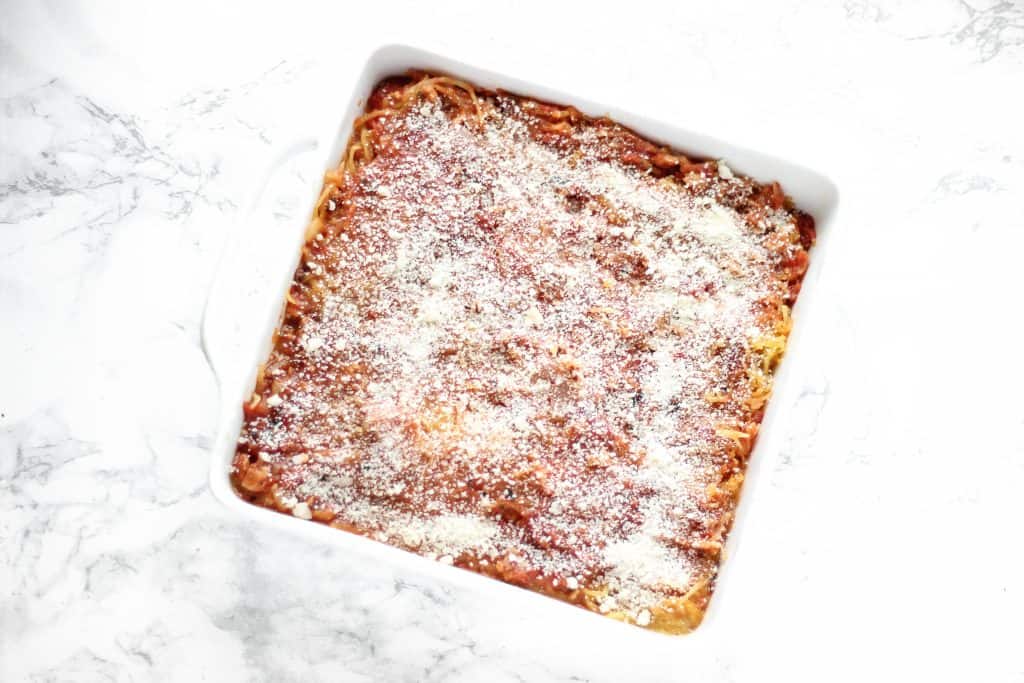 Spaghetti Squash Lasagna - healthy dinner or meal prep!