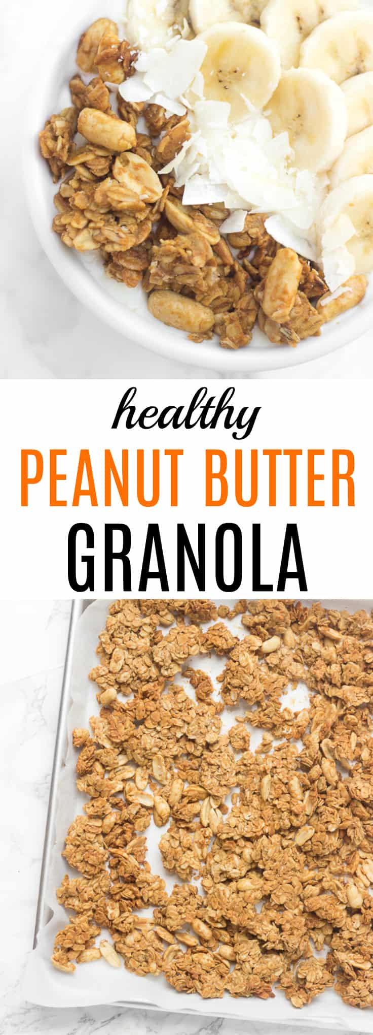 The BEST healthy peanut butter granola- my family LOVES this stuff!