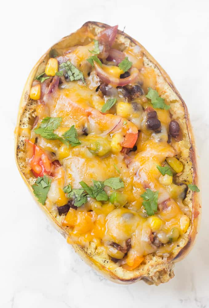 Stuffed Mexican Spaghetti Squash