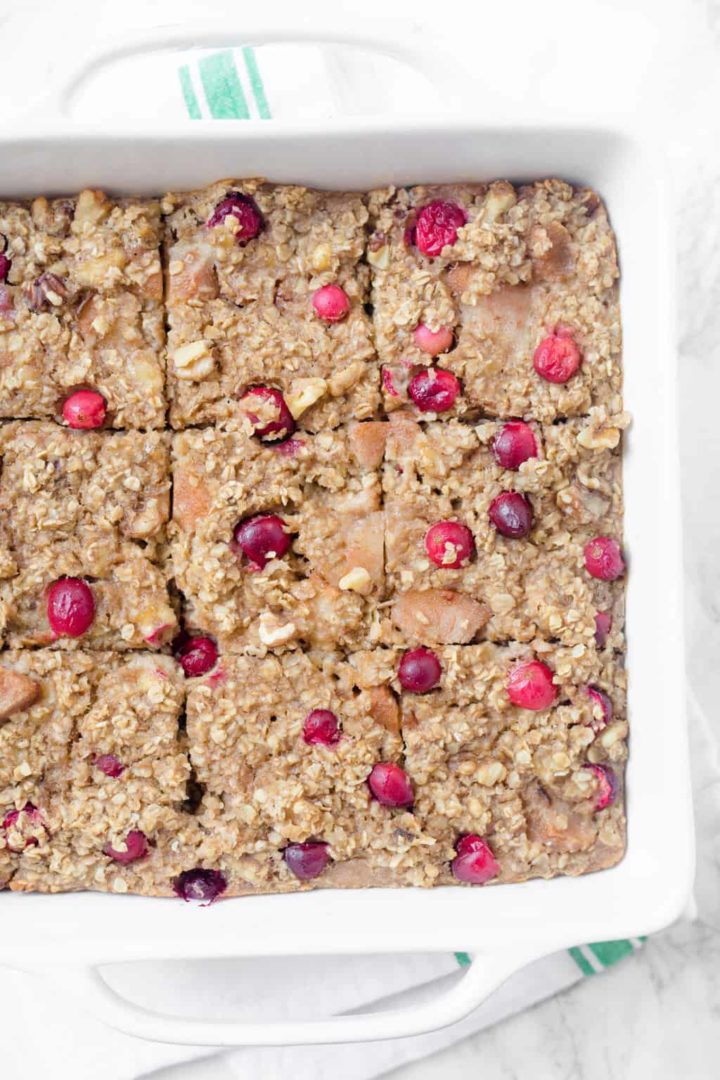 Cranberry baked oatmeal