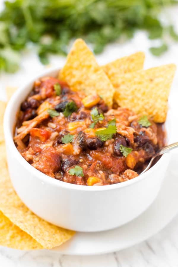 Hearty Chicken Enchilada Soup Healthy Liv