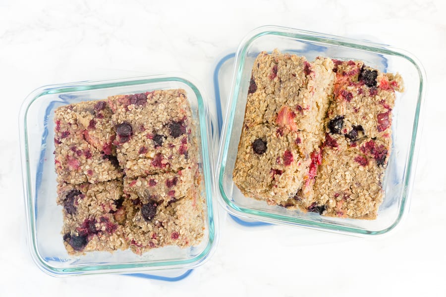 Healthy college meal prep on a budget! Baked oatmeal