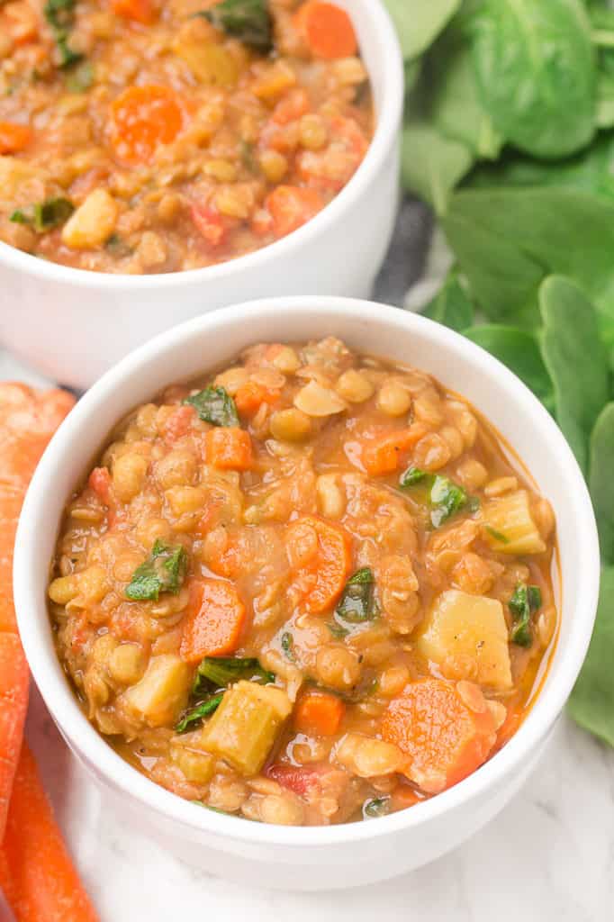 Simple Hearty Vegan Lentil Soup Recipe Healthy Liv