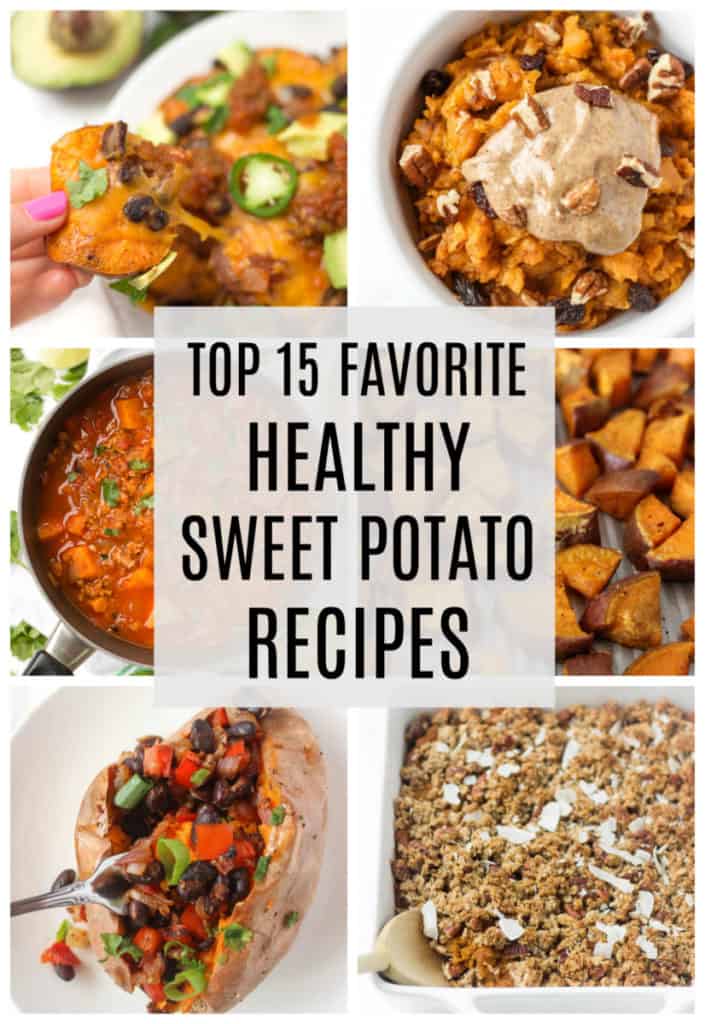 15 healthy sweet potato recipes you'll love! For breakfast, lunch, and dinner