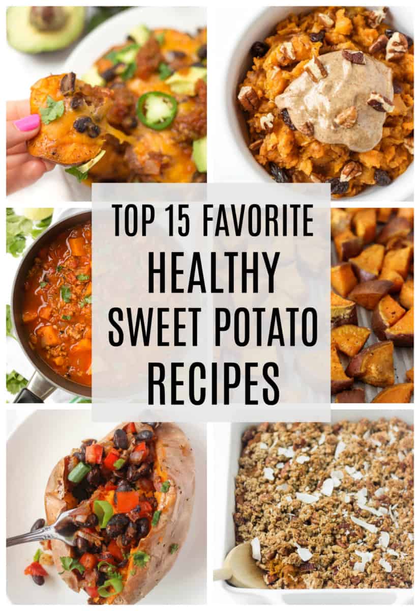 15 healthy sweet potato recipes you'll love! For breakfast, lunch, and dinner