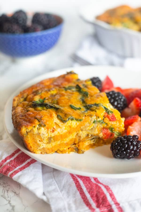 Sweet Potato Crust Quiche