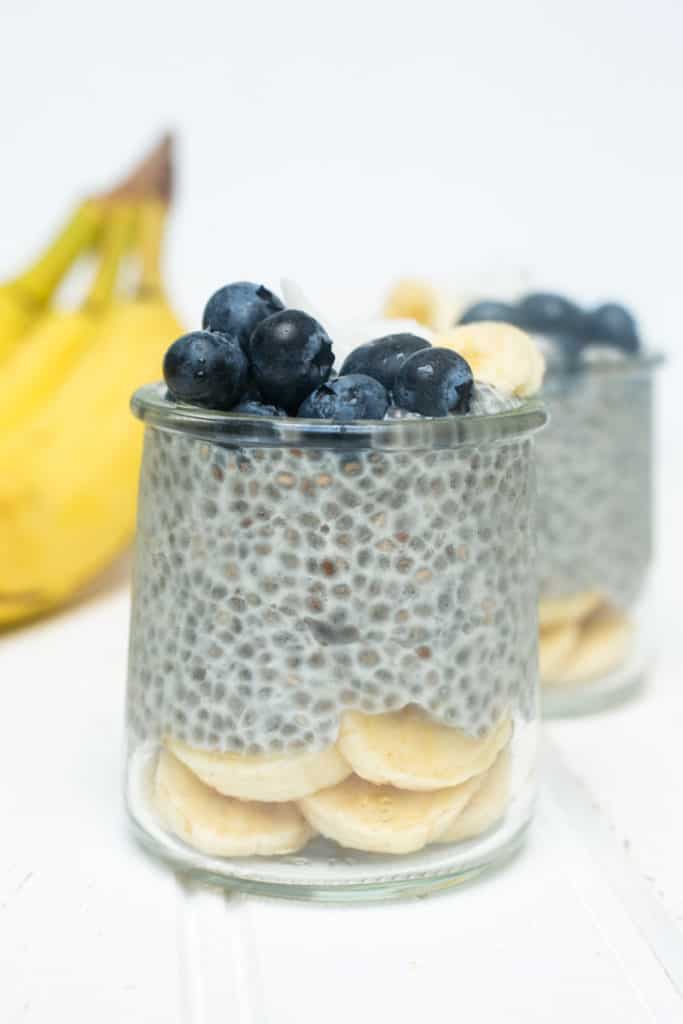 Chia pudding in a jar