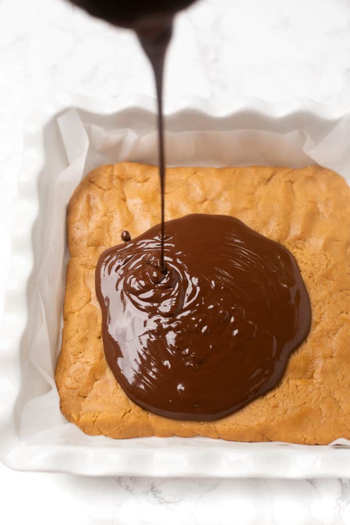 dark chocolate peanut butter bars healthy