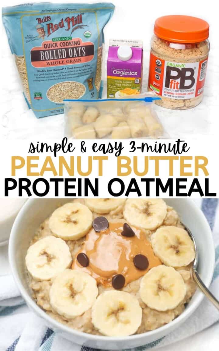 3Minute Peanut Butter Egg White Oatmeal Healthy Liv