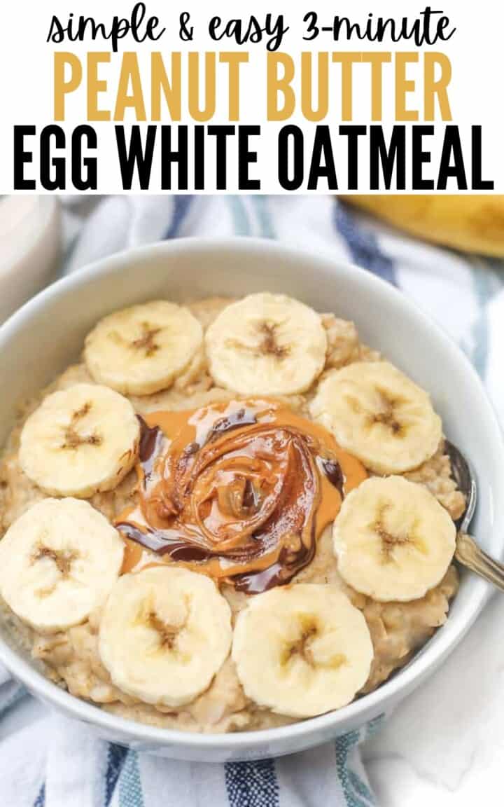 3Minute Peanut Butter Egg White Oatmeal Healthy Liv