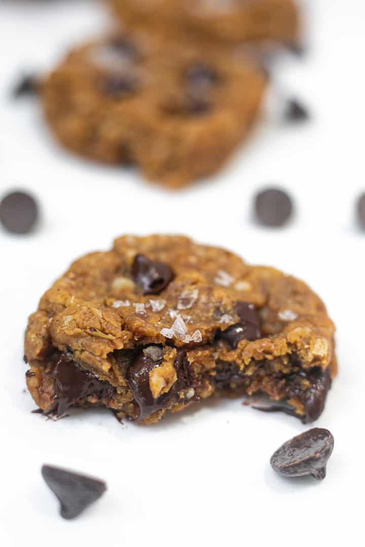 One-Bowl Healthy Chocolate Chip Peanut Butter Cookies (GF)