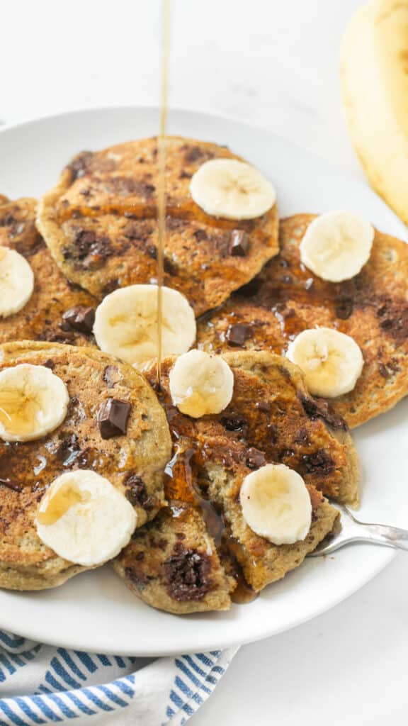 Banana Blender Pancakes for One (GlutenFree) Healthy Liv